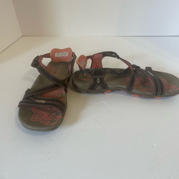 Merrell Brown and Orange Sandals - Picture 1 of 6